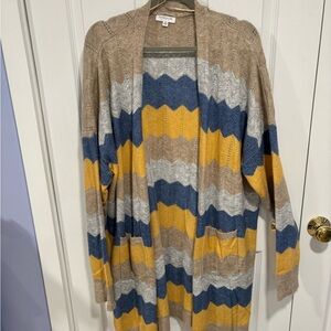 Chic Soul Multicolor Chevron Cardigan